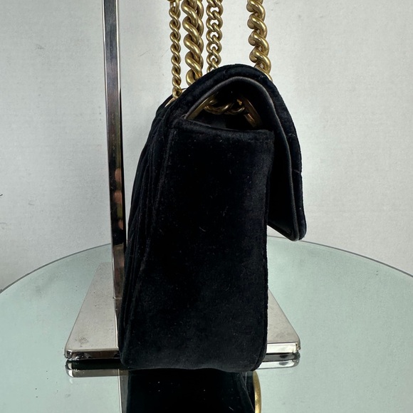 GUCCI GG Marmont velvet small bag Black - Picture 5 of 17